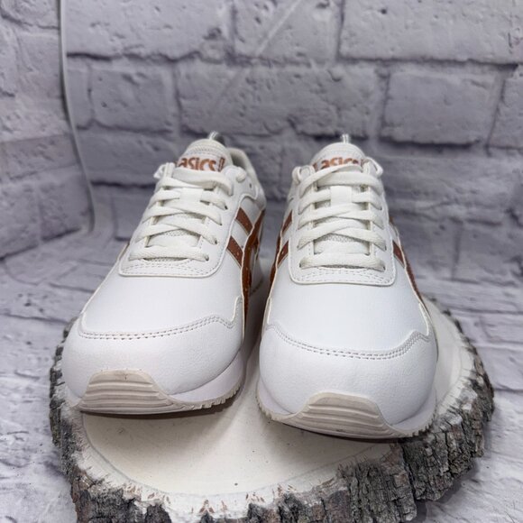 Asics Tiger Runner 1202311 Shoes Sneakers Womens Size 9 White Rose Gold - Picture 3 of 11